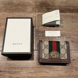 Authentic GUCCI Ophidia Card Case Wallet